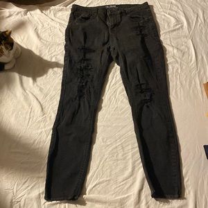 Mid rise skinny black jeans size 13